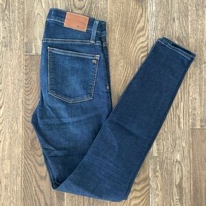 Madewell 9" Skinny Button Front Jeans Size 26 TALL​​​​​​​​